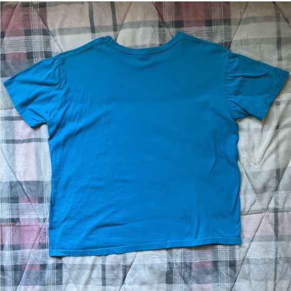 Vintage Soft Spun Men’s Extra Large Blue Skull And Rose Short Sleeve T-Shirt - Picture 3 of 3